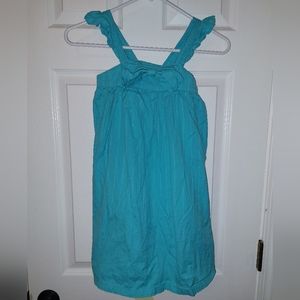 Girls Flutter Bow Woven Dress